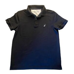 Nautical Slim Fit Polo in Black